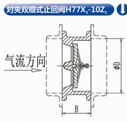 娄底对夹双瓣式止回阀